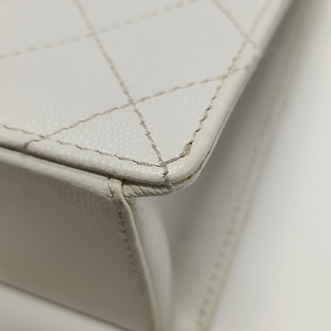 Quilted Calfskin White