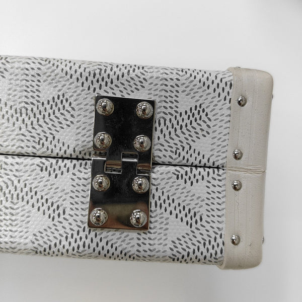 Coated Canvas Shoulder Bag White