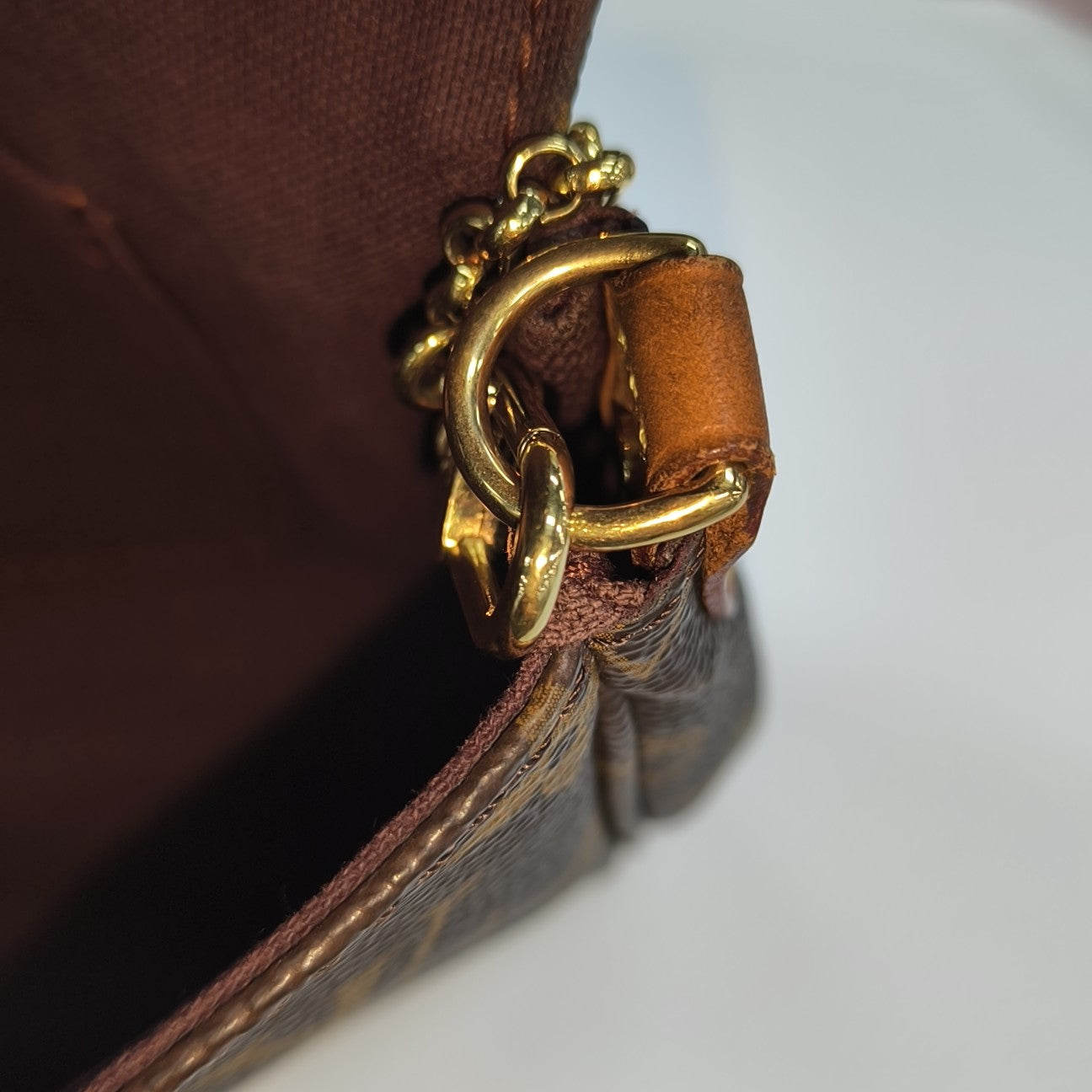 FAVORITE PM Monogram Coated Canvas Brown