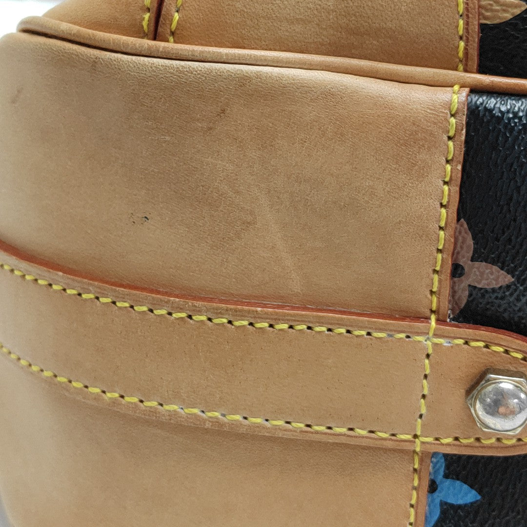 LV × TM GRETA Monogram Coated Canvas Black