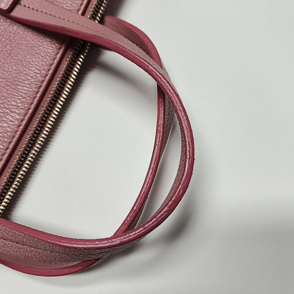 Calfskin Shoulder Bag Pink
