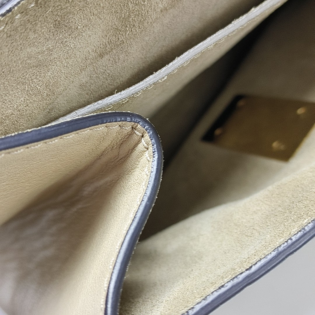 Drew Medium Calfskin Beige