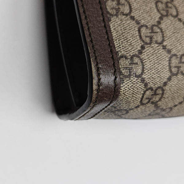 Ophidia Small Monogram Coated Canvas Beige