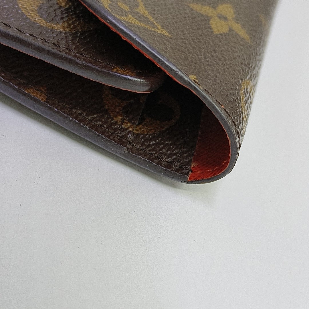 JOSÉPHINE Monogram Coated Canvas Brown Wallet
