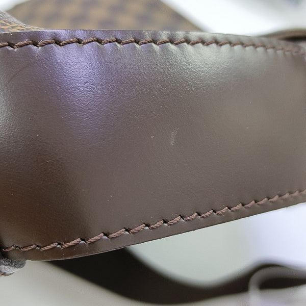 BASTILLE Damier Ebene Coated Canvas Brown