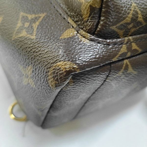 PALM SPRINGS Mini Monogram Coated Canvas Brown