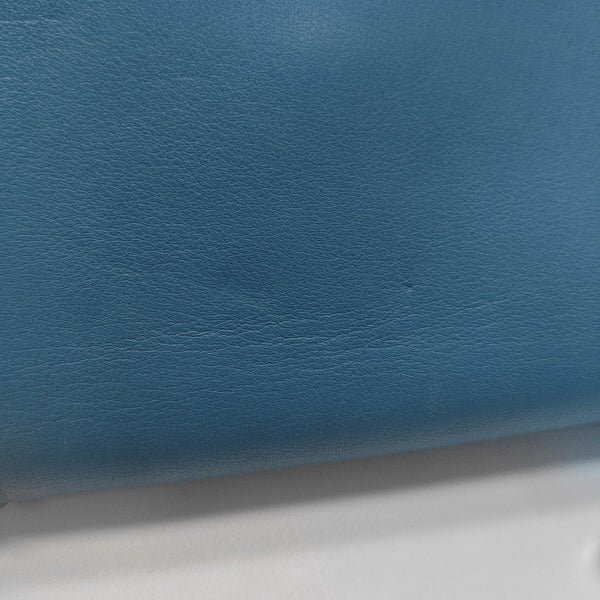 Calfskin Shoulder Bag Blue