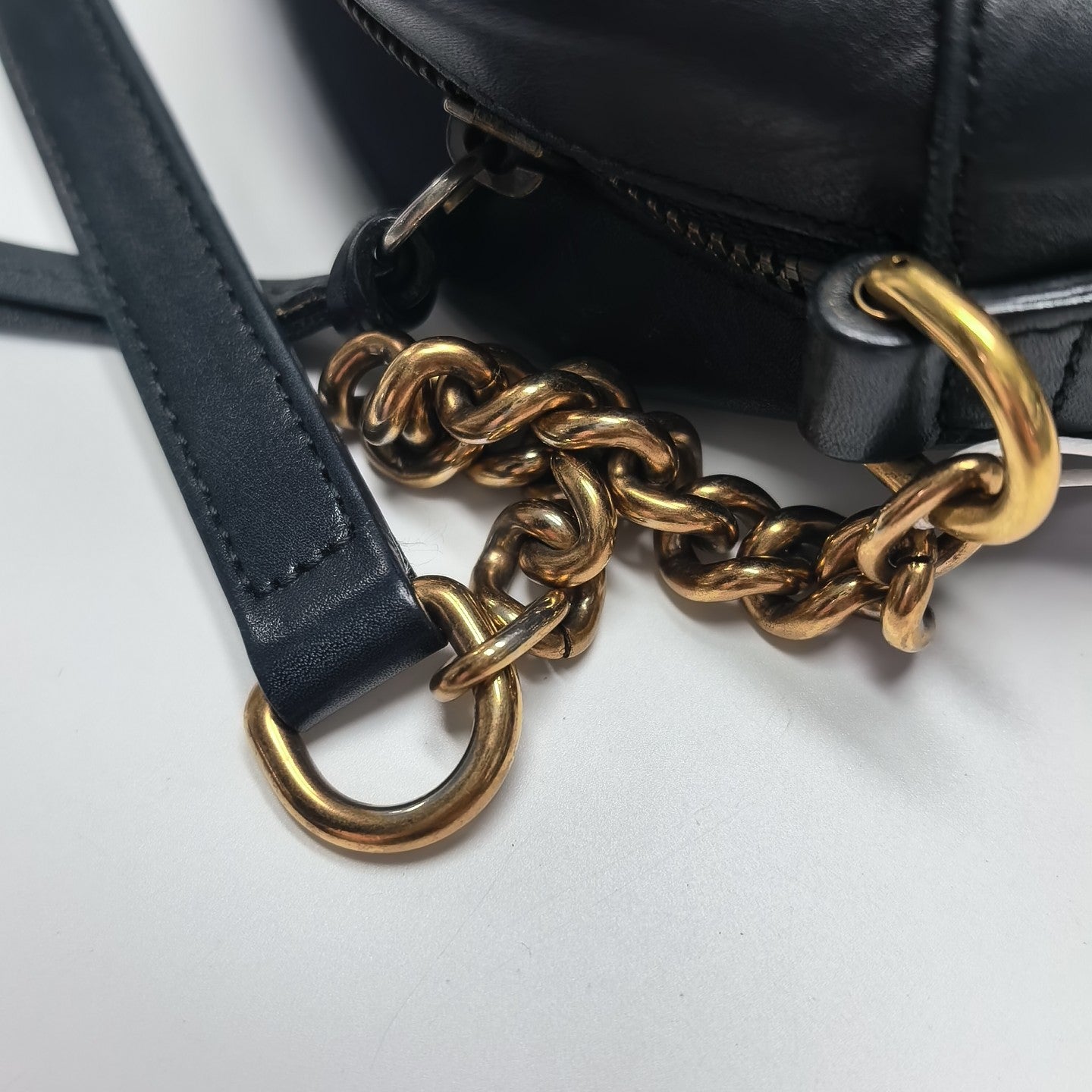 GG Marmont Small Quilted Calfskin Black