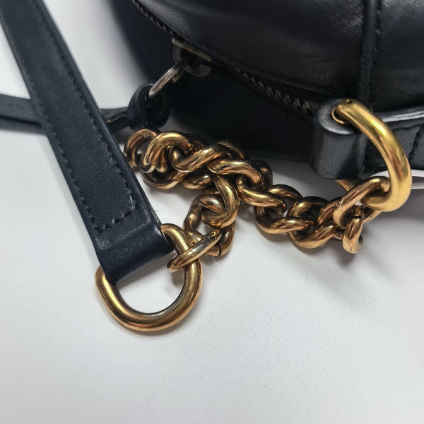 GG Marmont Small Quilted Calfskin Black