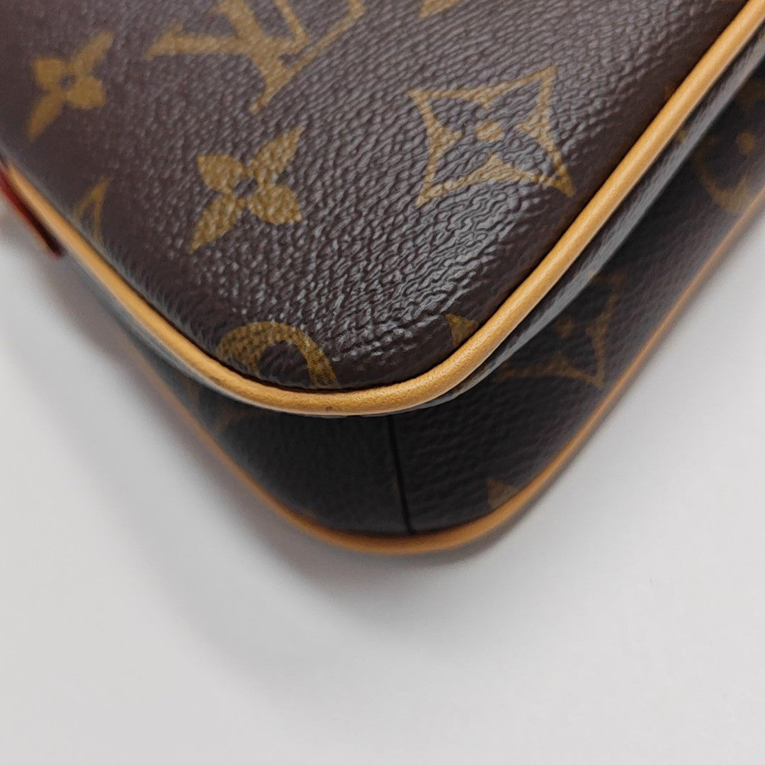 LIV POCHETTE Monogram Coated Canvas Brown