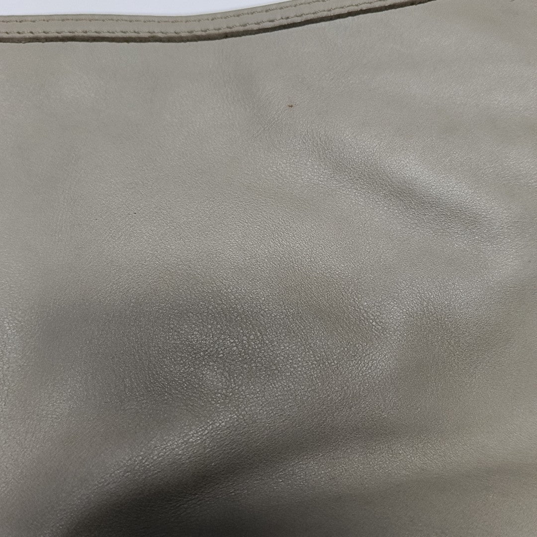 Calfskin Top Handle Bag Gray