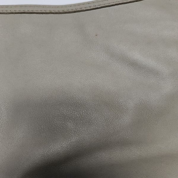 Calfskin Top Handle Bag Gray