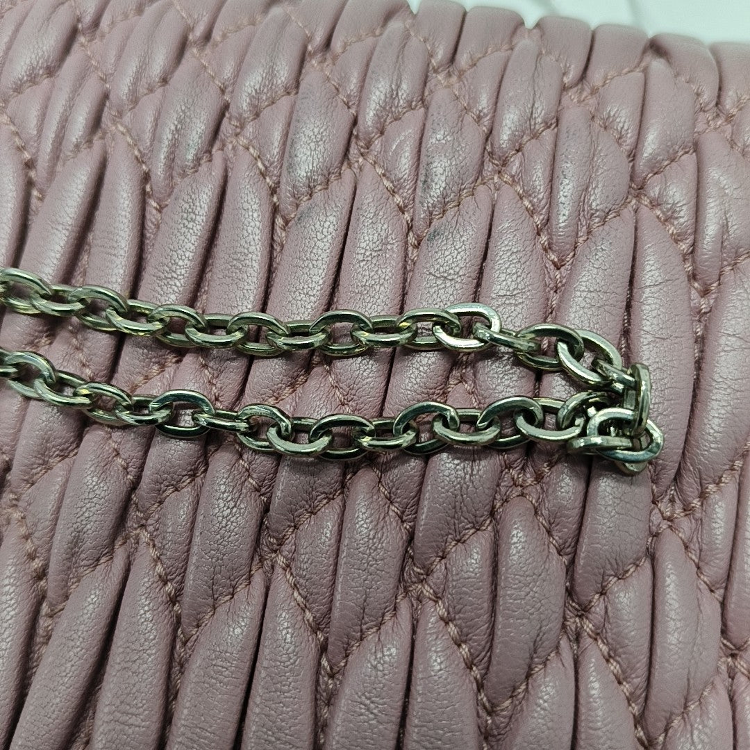 Quilted Lambskin Shoulder Bag Pink