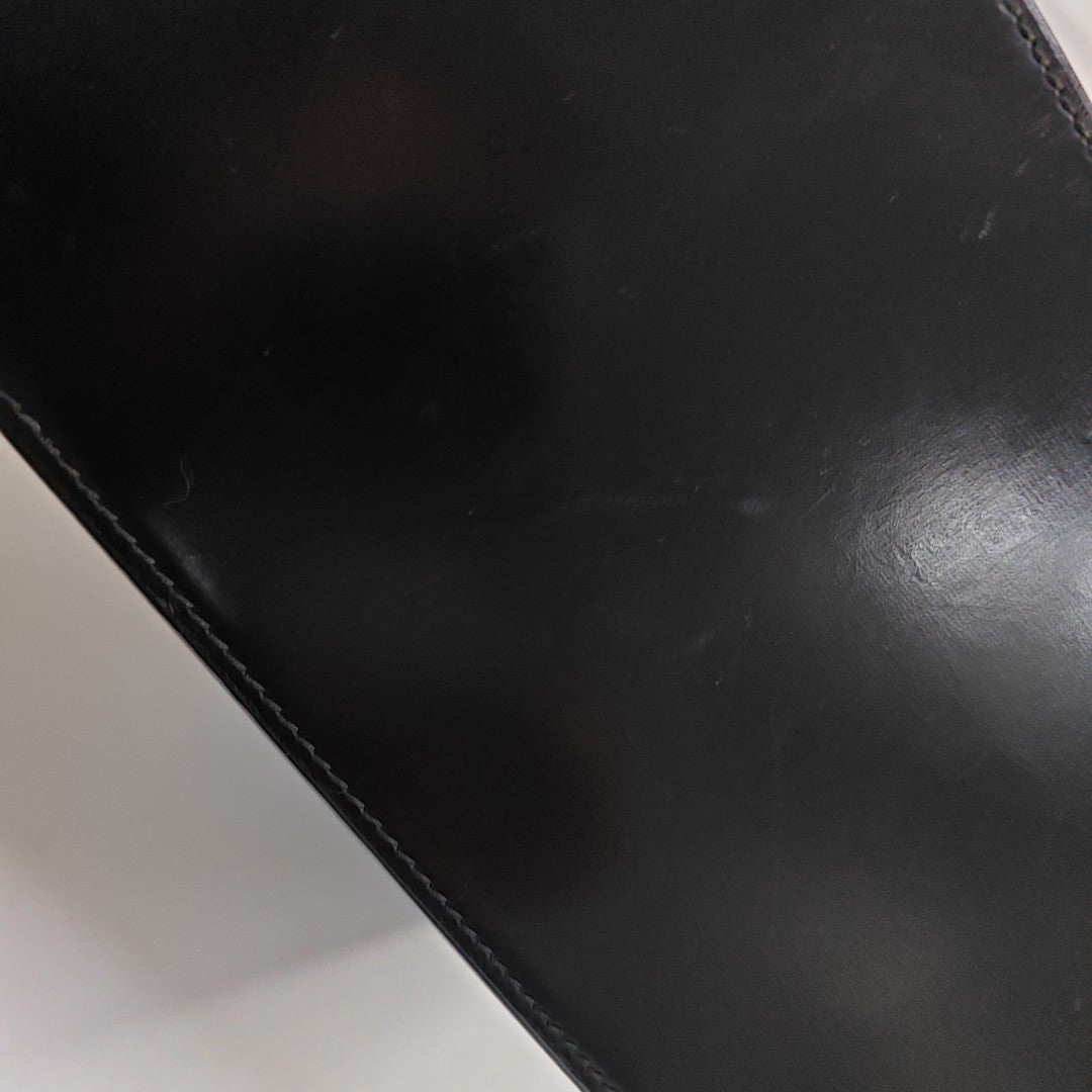 Calfskin Top Handle Bag Black