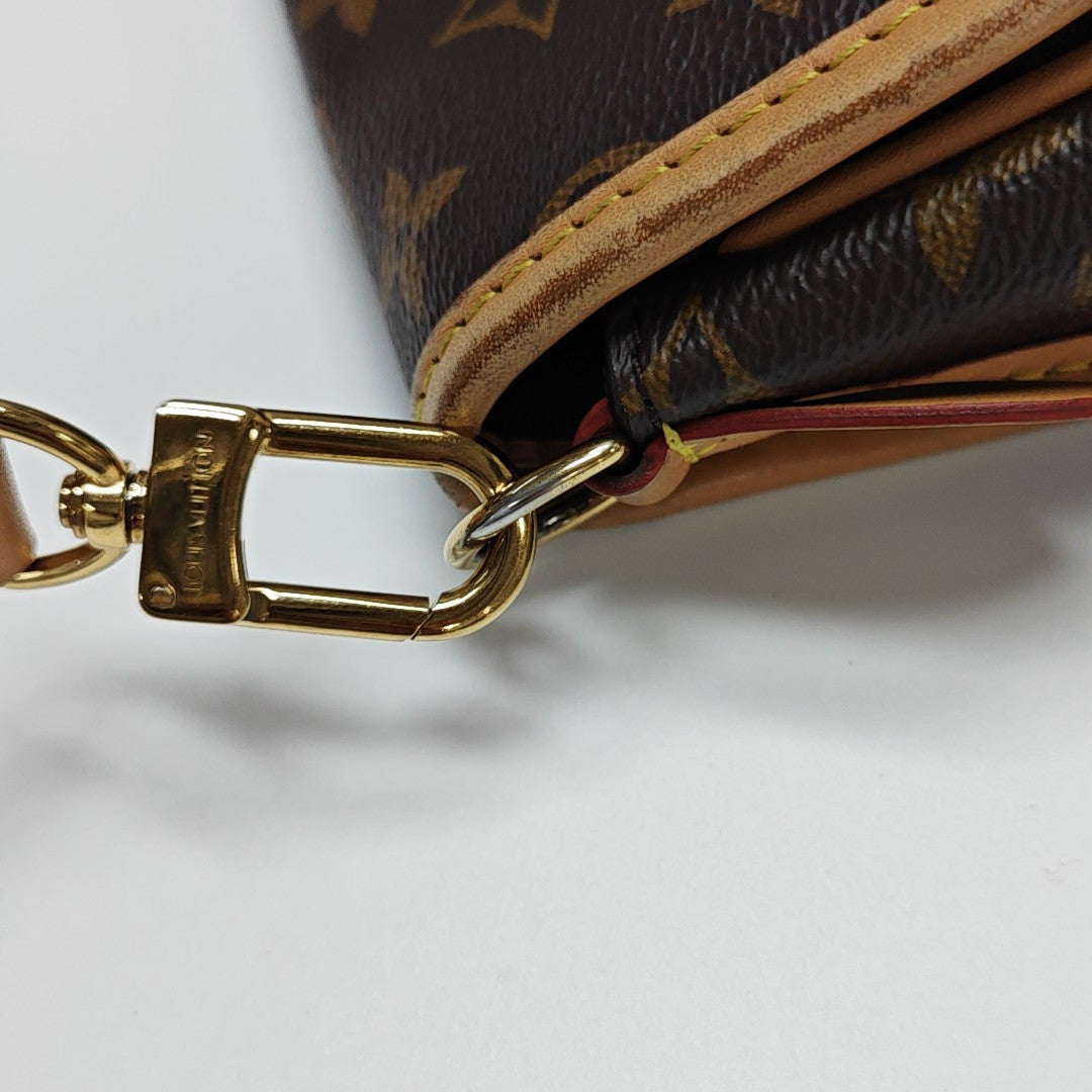 DIANE Monogram Coated Canvas Brown