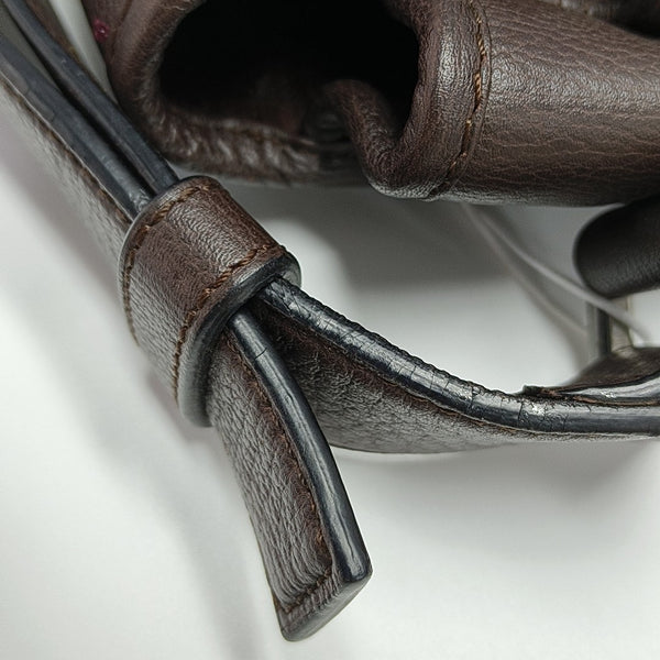 Calfskin Shoulder Bag Brown
