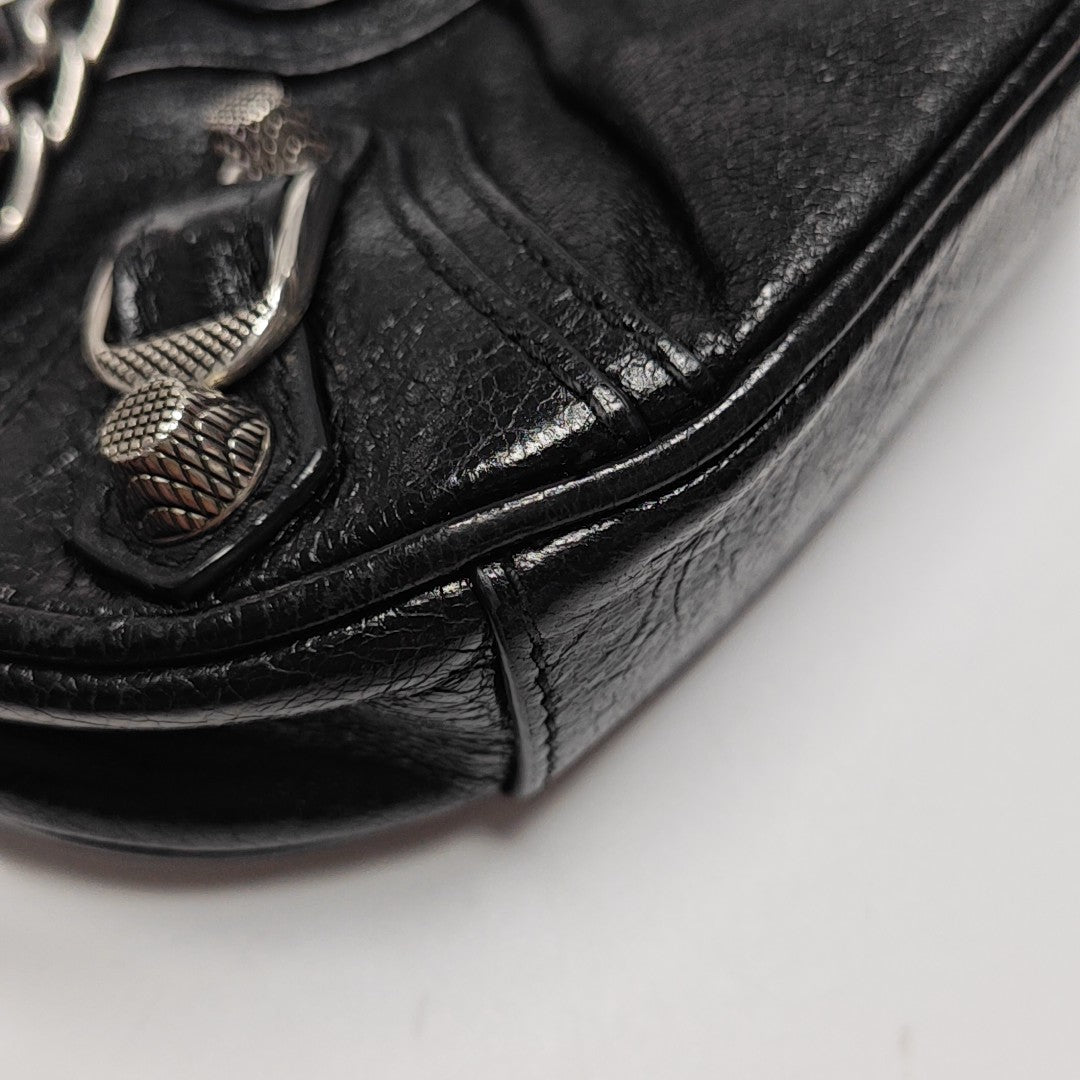 Le Cagole Mini Lambskin Black