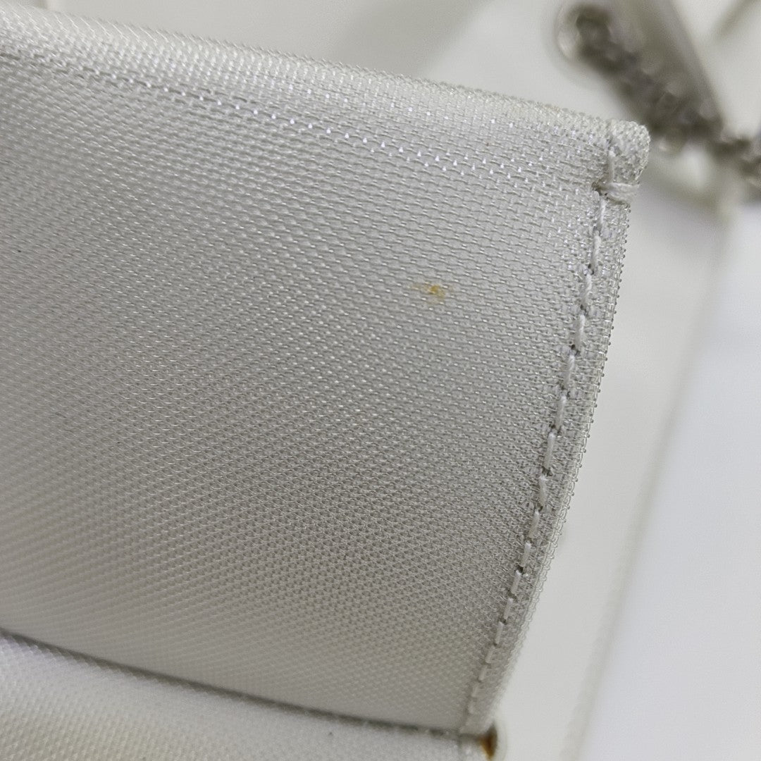 Lambskin Shoulder Bag Large White