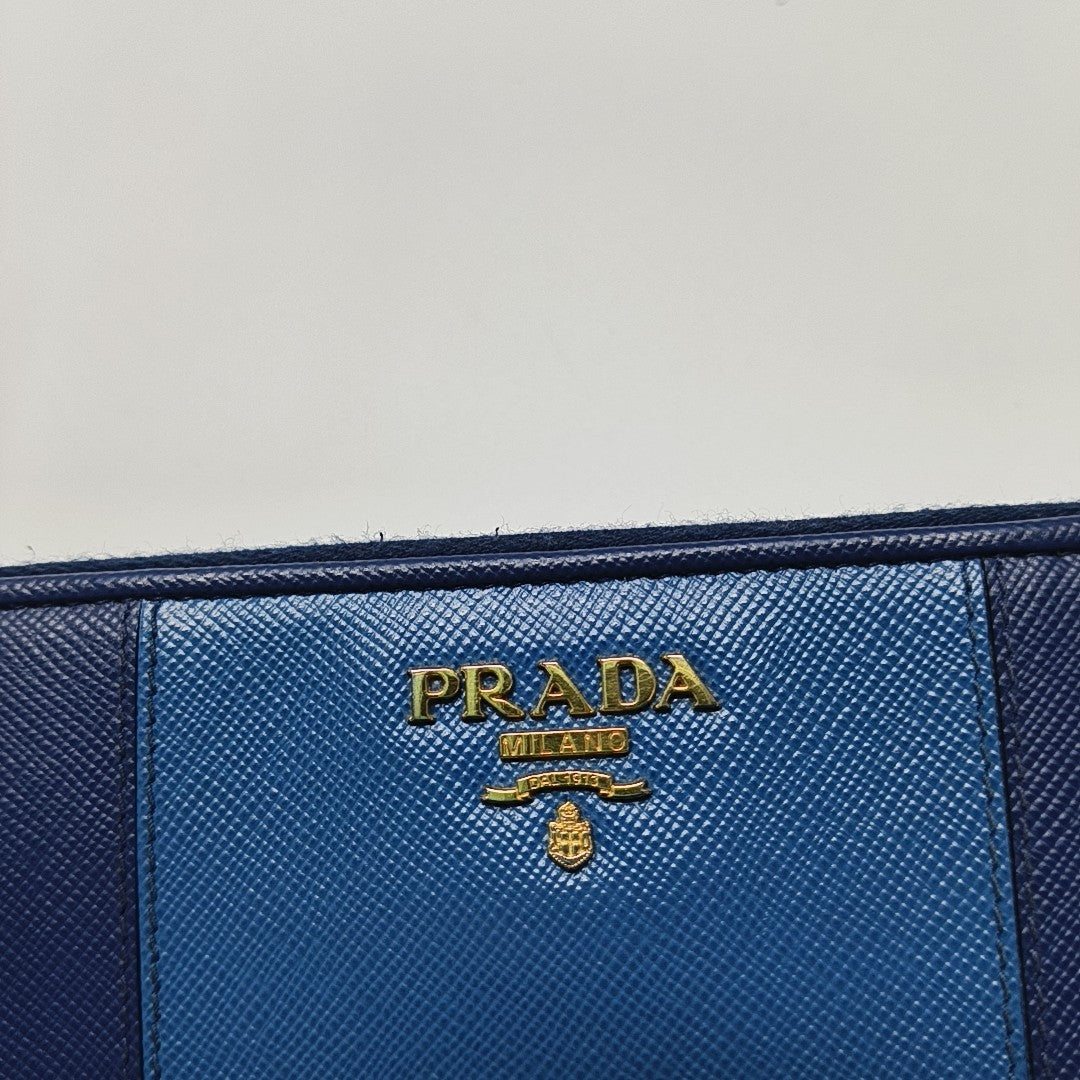 Calfskin Wallet Blue