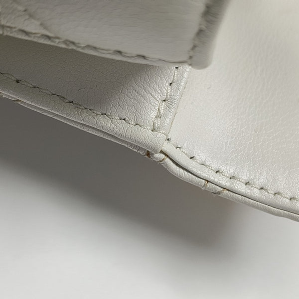 Cannage Calfskin Shoulder Bag Mini White