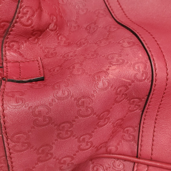 Microguccissima Monogram Leather Red