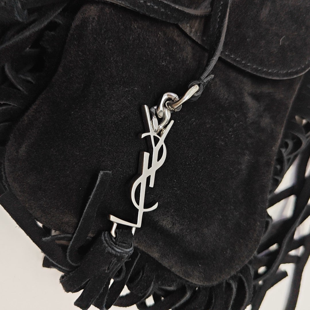 Suede Shoulder Bag Black