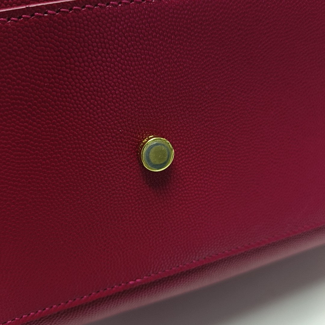 Calfskin Shoulder Bag Red