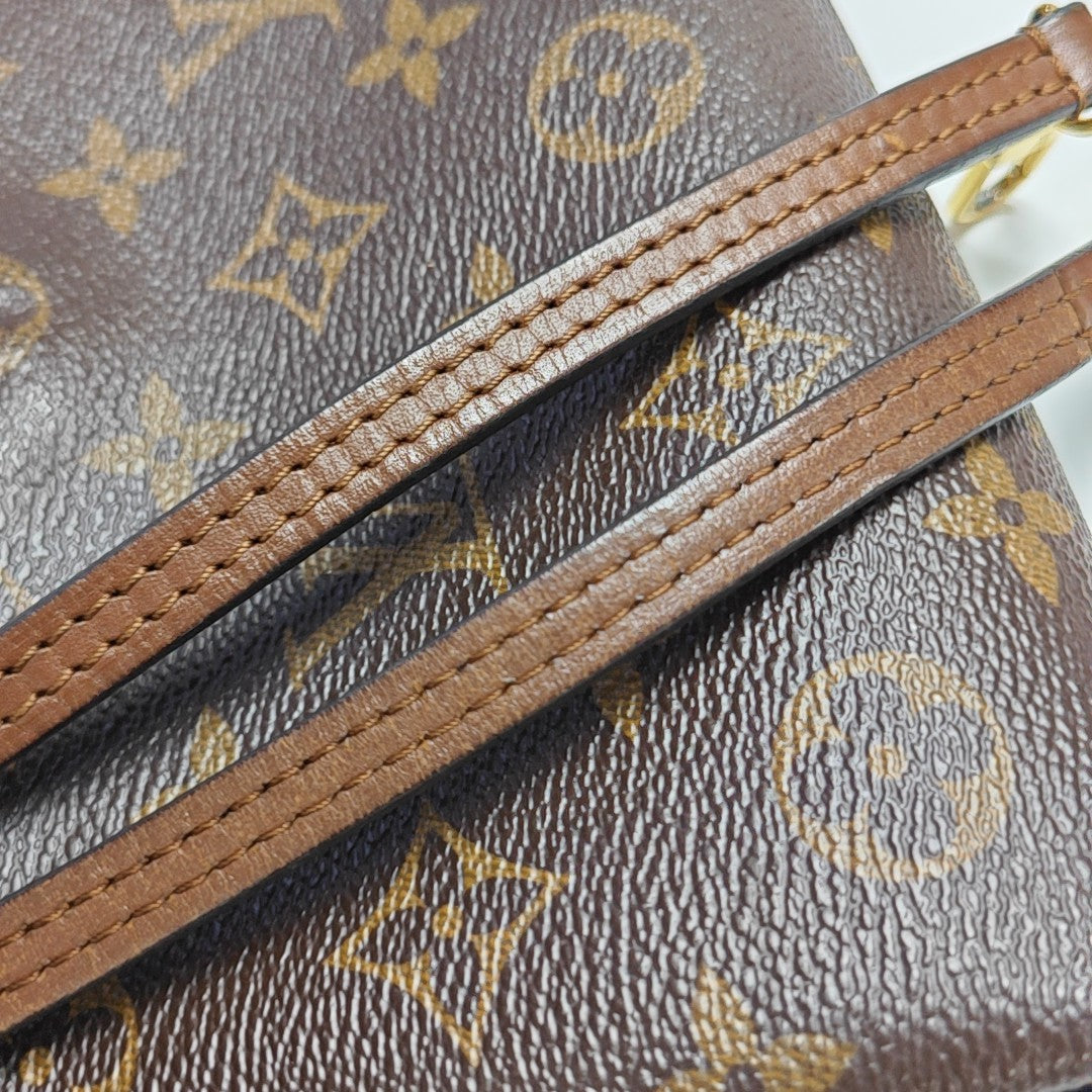 PALLAS BB Monogram Coated Canvas Brown