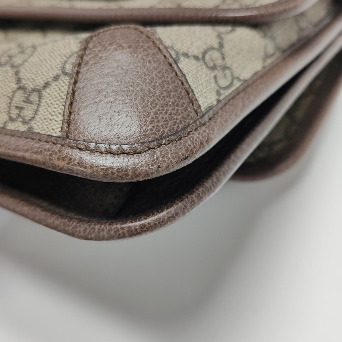 Neo Vintage Small Monogram Coated Canvas Beige