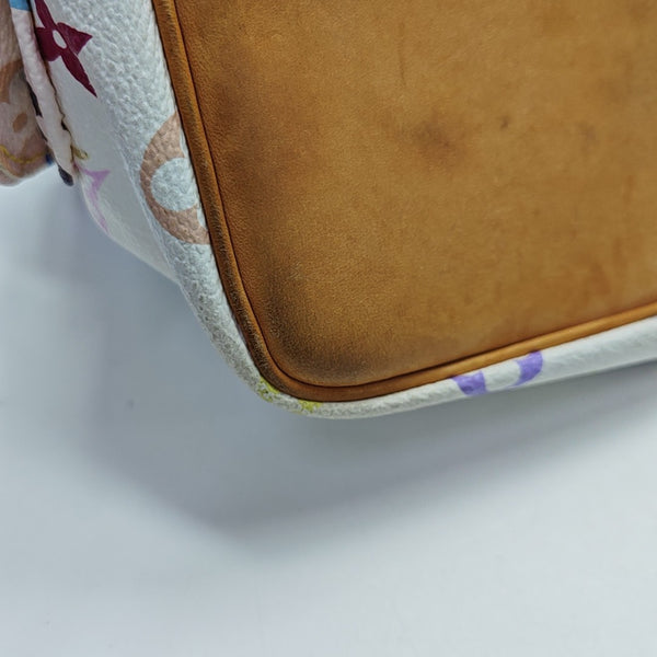 LV × TM NÉONOÉ MM Monogram Coated Canvas White