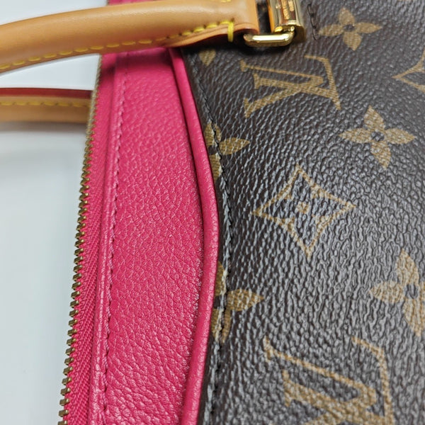 PALLAS MM Monogram Coated Canvas Brown