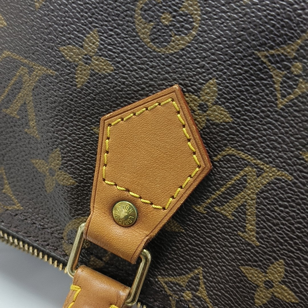 SPEEDY 25 Monogram Coated Canvas Brown