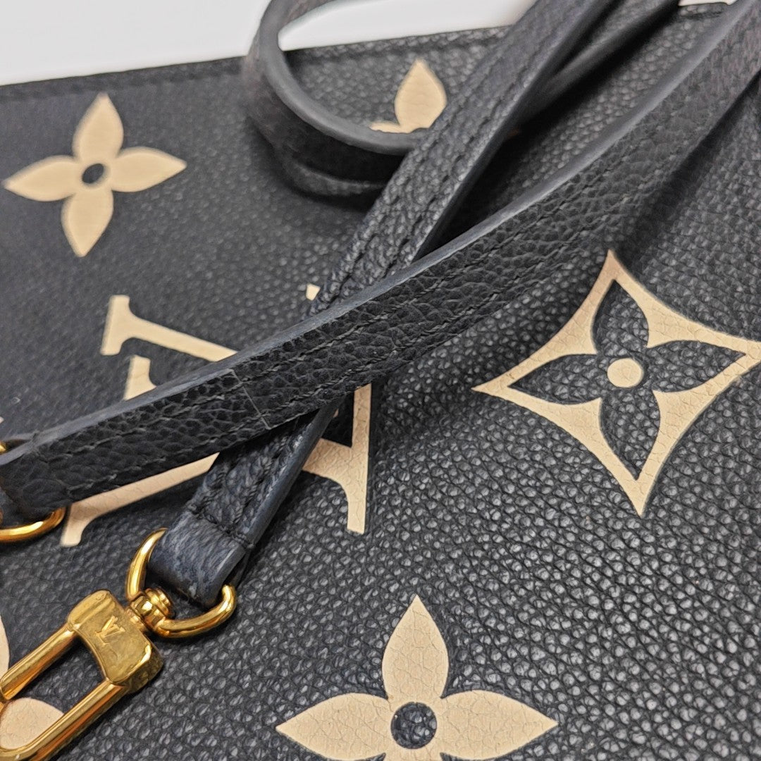 SAC PLAT Mini Monogram Calfskin Black