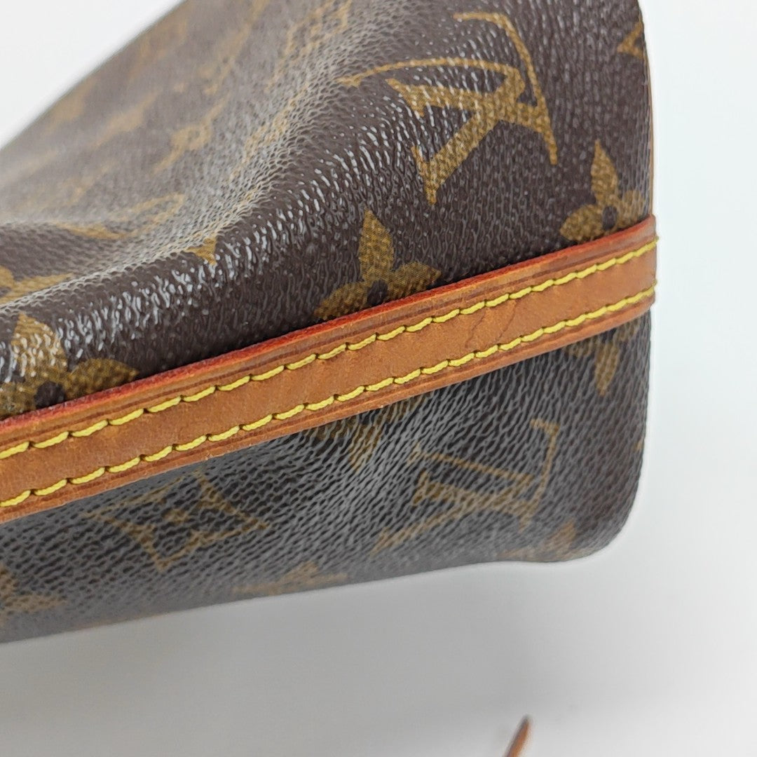 NÉONOÉ Nano Monogram Coated Canvas Brown