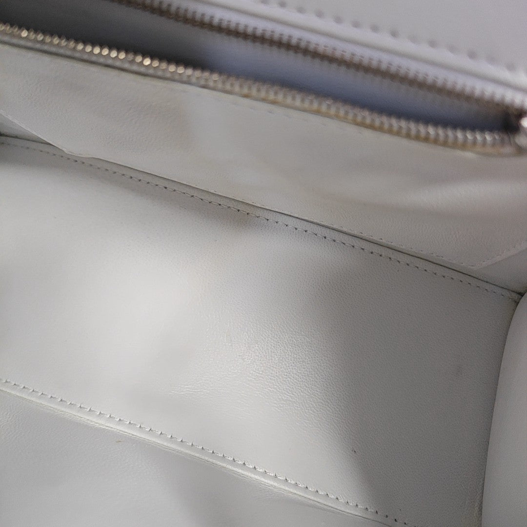Hourglass S Calfskin White