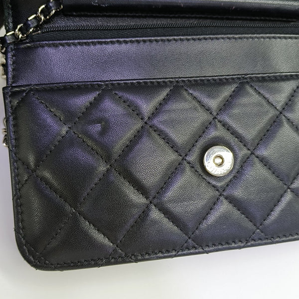 WOC Quilted Lambskin Black