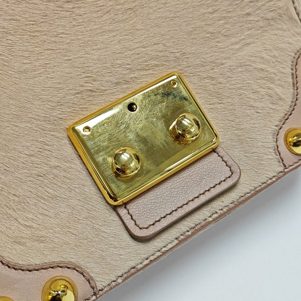 Fur Shoulder Bag Pink
