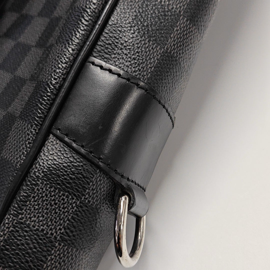 TADAO MM Damier Graphite Coated Canvas Gray