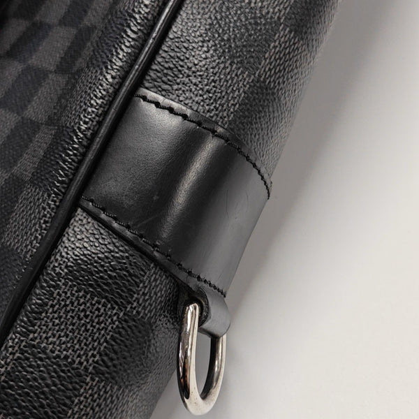 TADAO MM Damier Graphite Coated Canvas Gray