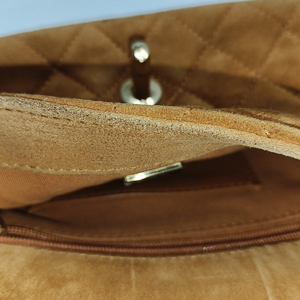 CLASSIC FLAP Mini Quilted Calfskin Beige