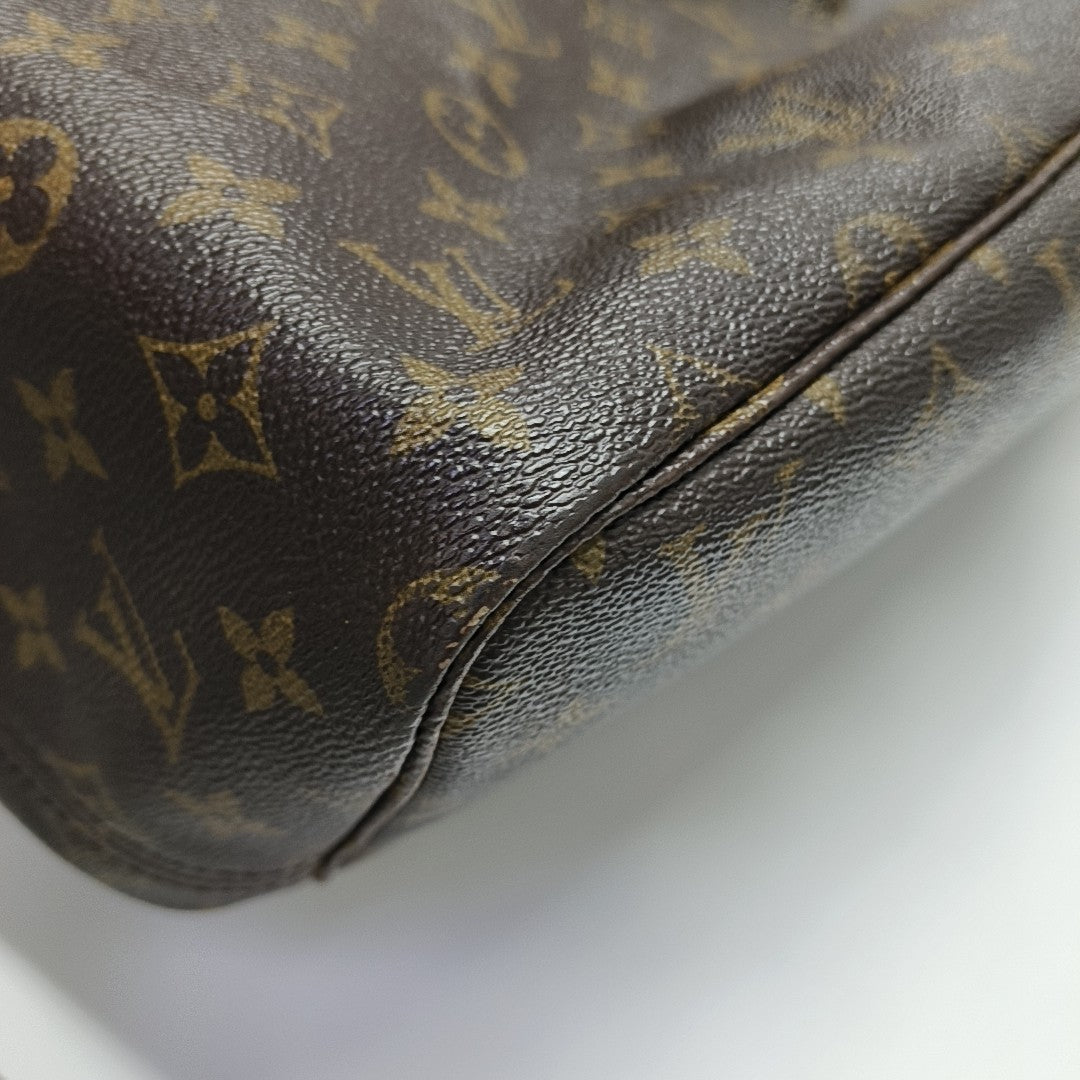 NEVERFULL GM Monogram Coated Canvas Brown