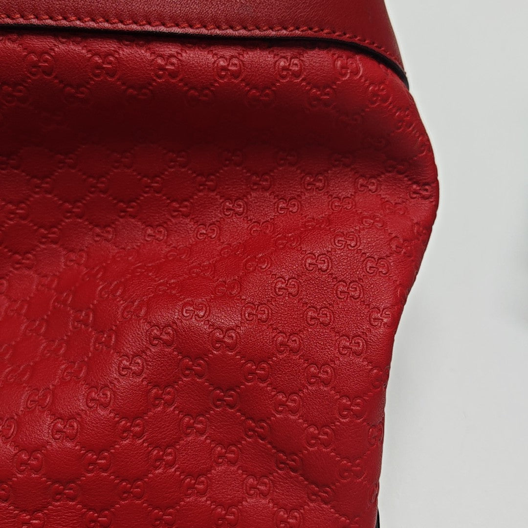 Monogram Calfskin Tote Bag Red
