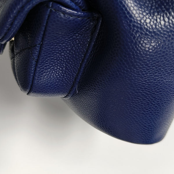 DUMA Quilted Grained Calfskin Blue