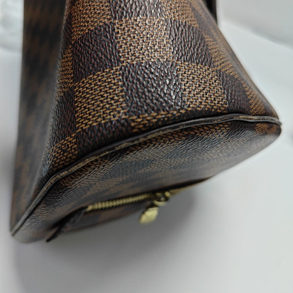 RIBERA MM Damier Ebene Coated Canvas Brown