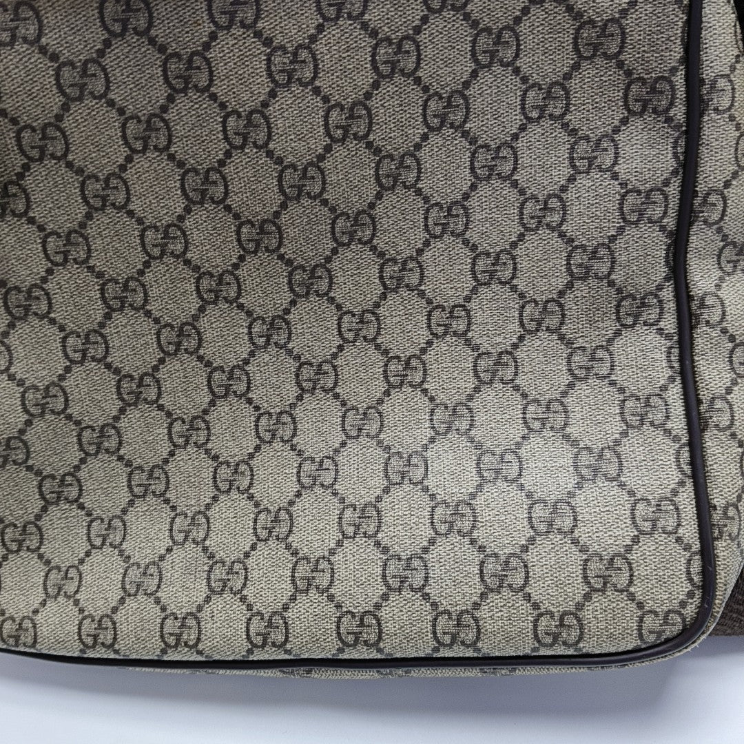 GG Supreme Monogram Coated Canvas Black