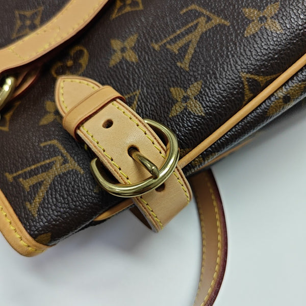 BATIGNOLLES MM Monogram Coated Canvas Brown