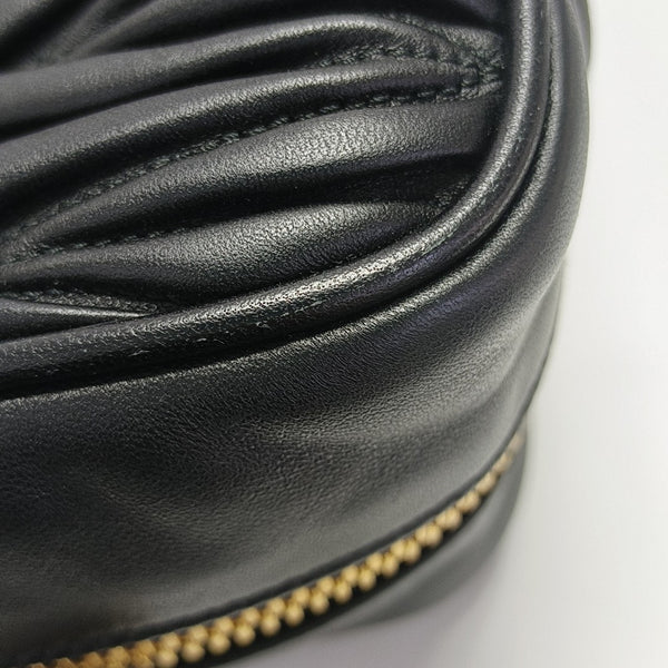 Arcadie Matelassé Large Quilted Lambskin Black