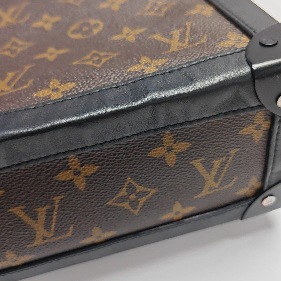 SOFT TRUNK Monogram Coated Canvas Brown