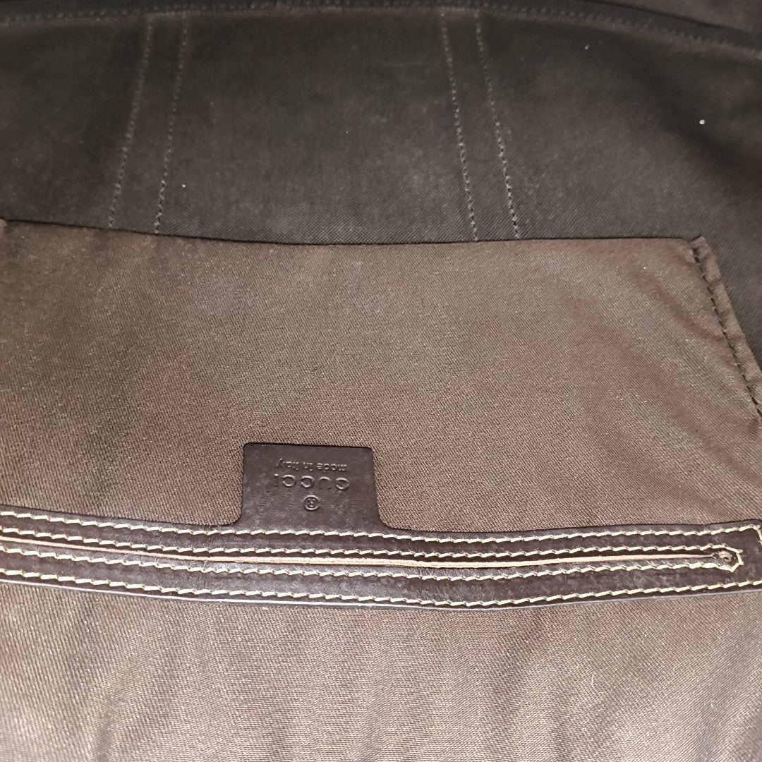 Monogram Coated Canvas Top Handle Bag Beige