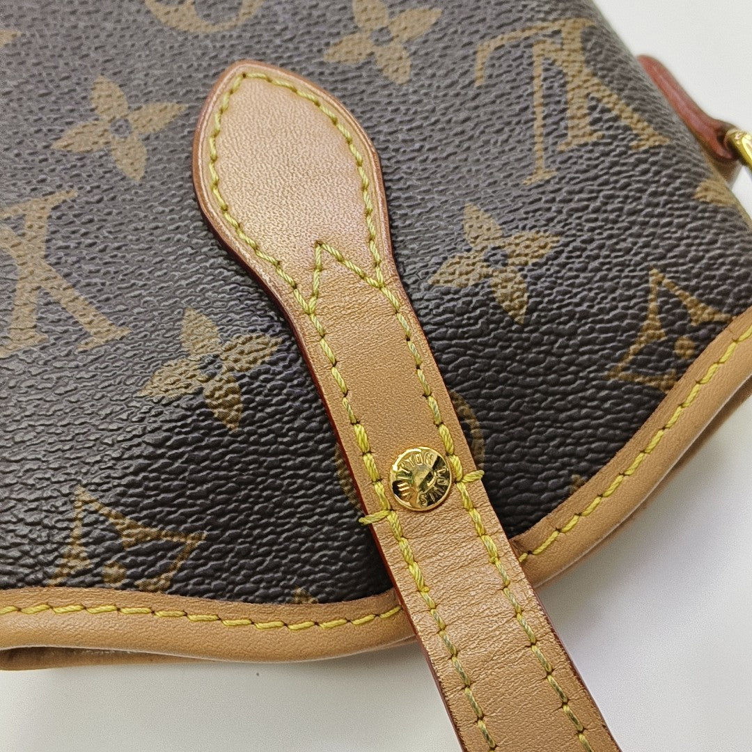 FOLD ME Monogram Coated Canvas Brown